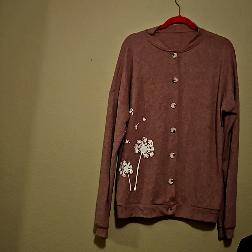 NWOT Heather Pink Cardigan NWOT Size 2X